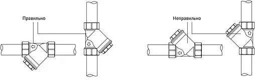 Фильтр угловой сетчатый ½&quot;в x ½&quot;в Uni-Fitt Optimal 211N3001