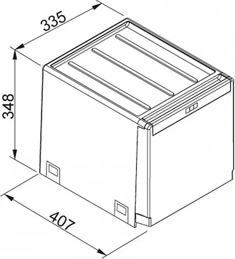 Мусорная система Franke Cube 40 134.0039.330