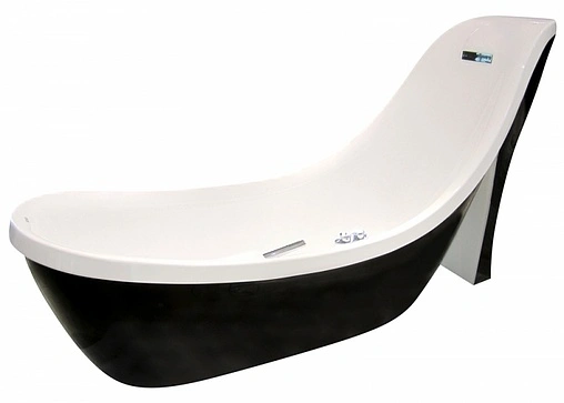 Ванна акриловая отдельностоящая Gemy 238x88 белый/панель черный матовый RF1253BG