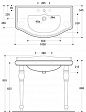 Раковина Kerasan Retro 100 белый 105001*1 Раковина Kerasan Retro 100 белый 105001*1