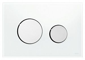 Клавиша смыва для унитаза TECEloop 9240660 кнопки/хром глянцевый, панель/стекло белый Клавиша смыва для унитаза TECEloop 9240660 кнопки/хром глянцевый, панель/стекло белый