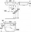 Раковина Grohe Euro Ceramic 55 белый 39336000 Раковина Grohe Euro Ceramic 55 белый 39336000