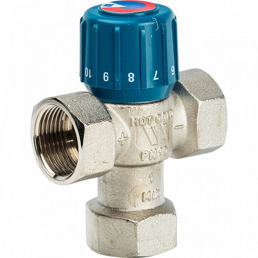 Трехходовой термостатический смесительный клапан 1" WATTS Aquamix 10017421