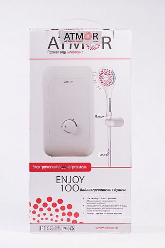 Водонагреватель проточный электрический Atmor Enjoy 100 3,5 KW Shower 3520183 (3705035)