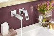 Смеситель для раковины из стены Grohe Eurocube 19895000 Смеситель для раковины из стены Grohe Eurocube 19895000