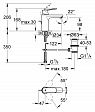 Смеситель для раковины Grohe Eurosmart Cosmopolitan хром 23325000 Смеситель для раковины Grohe Eurosmart Cosmopolitan хром 23325000
