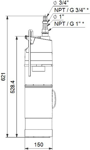 Автоматическая погружная насосная установка Grundfos SBA 3-35 A 97896286