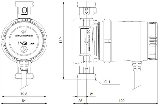 Насос циркуляционный для ГВС Grundfos Comfort 15-14 BXA PM 97916749