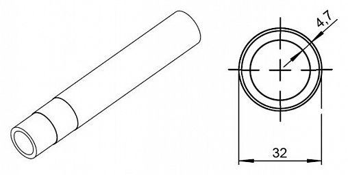 Труба металлопластиковая Rehau Rautitan Stabil 32x4.7мм PE-Xa/AL/PE 11301511025
