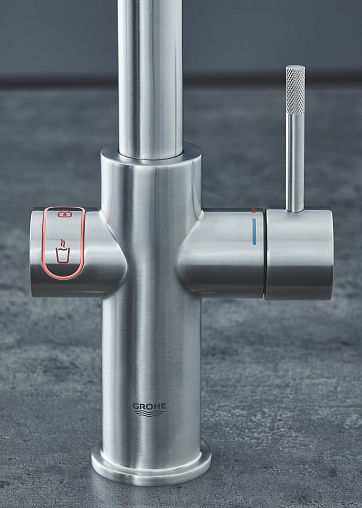 smesitel dlya kuhni s filtrom i vstroennym nagrevom vody grohe red ii duo 30327dc1