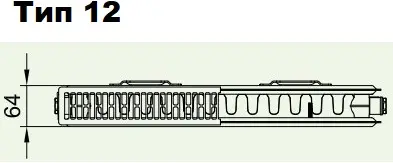 Радиатор стальной панельный Kermi Profil-K Therm-x2 тип 12 500 x 2000 мм FK0120502001N2Y