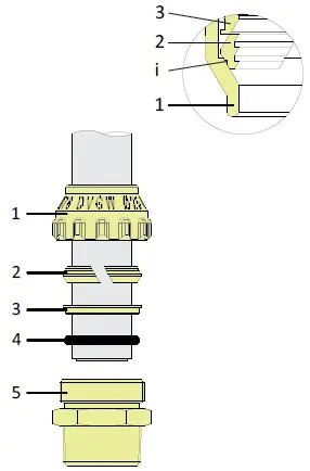 Уголок компрессионный переходной 25мм x ¾"в Tiemme 3400014