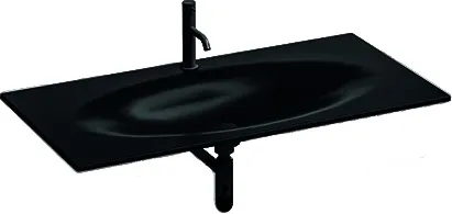 Раковина Kerasan Shape 100 черный 547031*1