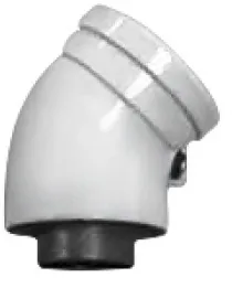 Колено для дымохода Ø 60/100мм ∠ 45° (Al) Protherm 3003200384, 1