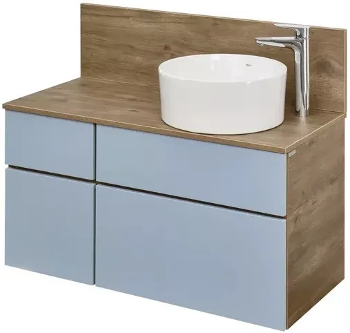 Тумба-умывальник подвесная Aquaton Мишель 100 фьорд/дуб рустикальный 1A2569K2MIDR0