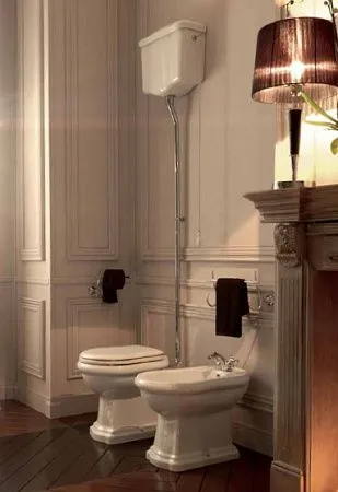 Механизм смыва для высокого бачка Kerasan New Catis белый 754591