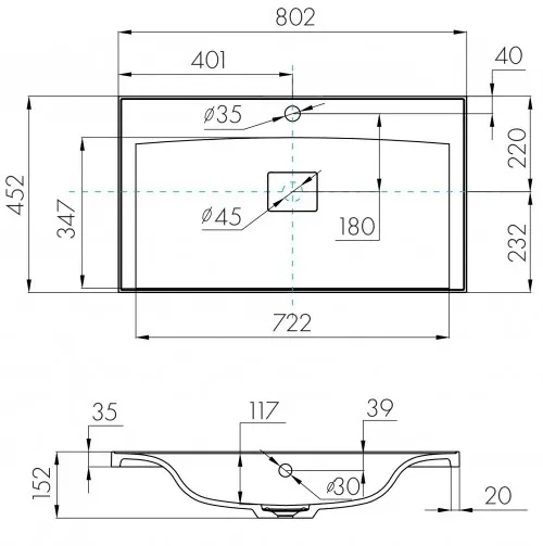 Тумба-умывальник подвесная Aquaton Диор 80 белый 1A1678K3DR010