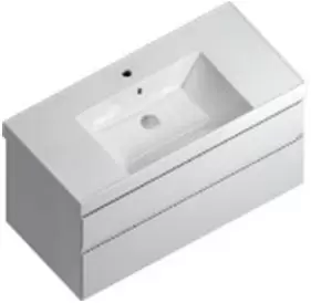 Тумба под умывальник подвесная Kerama Marazzi Cubo 100 белый матовый CUB.100.2\WHT.M Тумба под умывальник подвесная Kerama Marazzi Cubo 100 белый матовый CUB.100.2\WHT.M