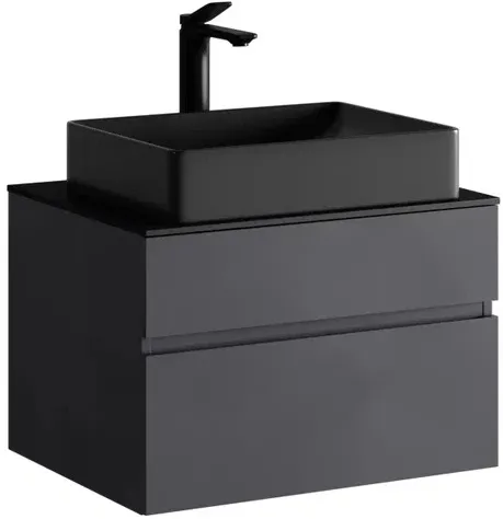 Тумба под умывальник подвесная Raval Decent 60 антрацит Dec.01.60/A/RL