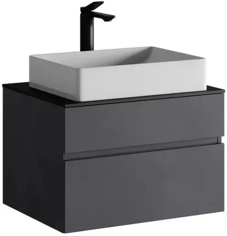 Тумба-умывальник подвесная Raval Decent 60 антрацит Dec.01.60/A/RL