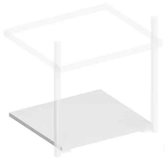 Полка Kerama Marazzi Pro 50 белый матовый PRO.sh.50\WHT.M