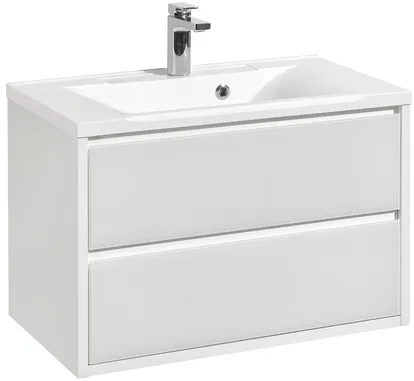 Тумба-умывальник подвесная Aquaton Римини 80 new белый 1A2267K2RN010