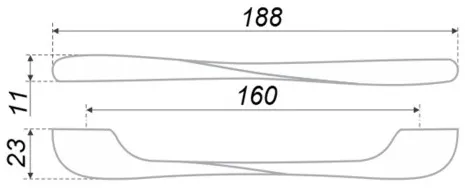 Ручка для мебели BelBagno DUET сатиновый никель RS006SN.4/160