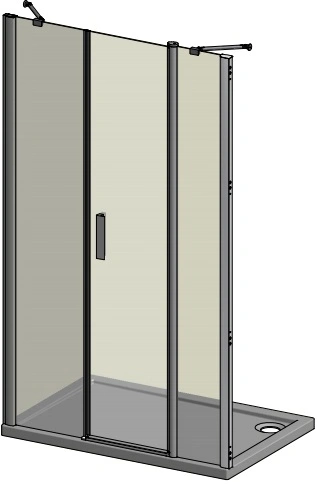 Дверь в нишу 1600мм прозрачное стекло Roltechnik Tower Line TDO1+TBD/1000*640 724-1000000-00-02+744-0580000-00-02