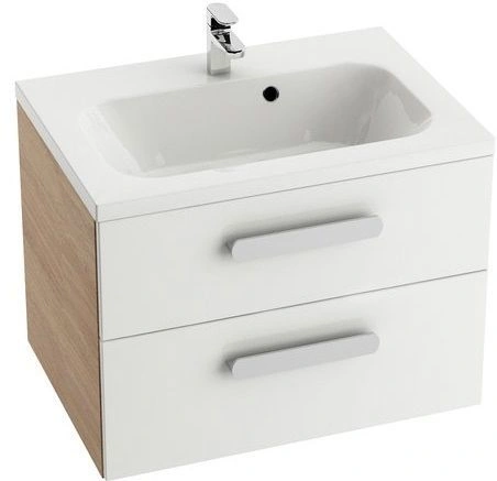 Тумба-умывальник подвесная Ravak Chrome II 80 белый/капучино X000000923+XJG01180000