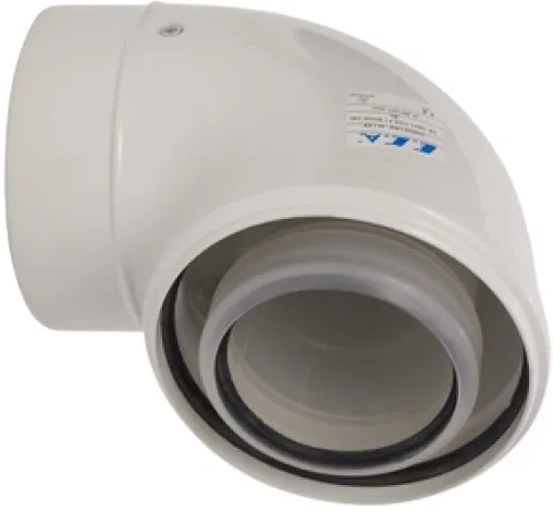 Колено для дымохода Ø 100/150мм ∠ 90° (PP) для конденсационных котлов E.C.A. AB64 7006721467