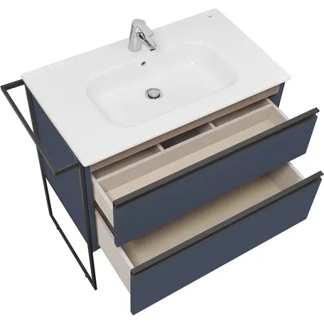 Тумба под умывальник подвесная Roca Domi 80 синий ZRU9307868