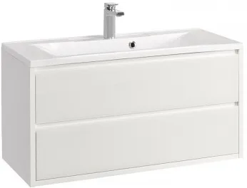 Тумба-умывальник подвесная Aquaton Римини 100 new белый 1A2328K2RN010