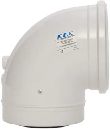 Колено для дымохода Ø 100/150мм ∠ 90° (PP) для конденсационных котлов E.C.A. AB64 7006721467