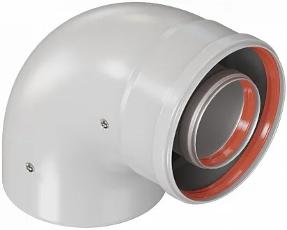 Колено для дымохода Ø 60/100мм ∠ 90° (Al) Arderia 2601222