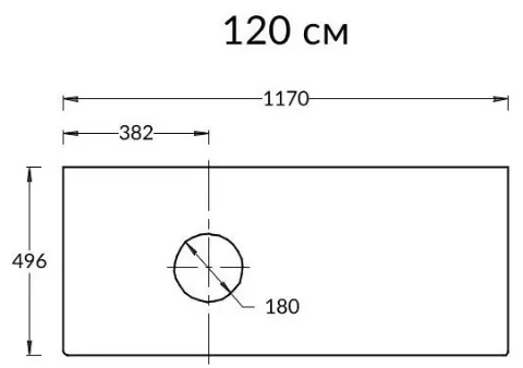 Столешница Kerama Marazzi Magica 120 серый матовый MA.1.0.SG519920R\120
