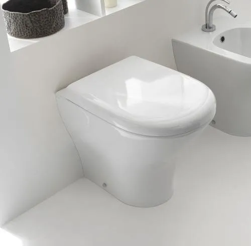 Унитаз приставной безободковый Kerasan Aquatech белый 371801