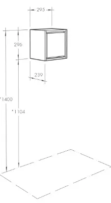 Шкаф Aquaton Уэльс графит 1A267803WA6A0