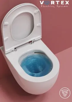 Унитаз подвесной безободковый ISVEA Infinity Vortex бордовый 10NF02003-2R