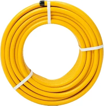 Труба гофрированная из нержавеющей стали отожженная Kofulso 32мм в желтой оплетке 32ПМ на отрез Труба гофрированная из нержавеющей стали отожженная Kofulso 32мм в желтой оплетке 32ПМ на отрез