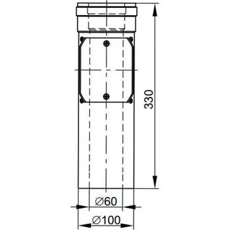 Ревизия для дымохода Ø 60/100мм (AL - FE) Viessmann LAS 7194833