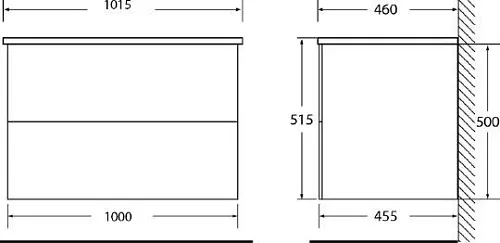 Тумба-умывальник подвесная BelBagno ETNA 100 Rovere Bianco ETNA-1000-2C-SO-WO-P+ Тумба-умывальник подвесная BelBagno ETNA 100 Rovere Bianco ETNA-1000-2C-SO-WO-P+