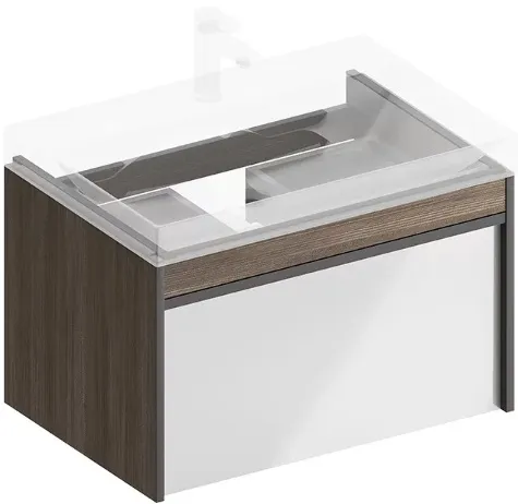 Тумба под умывальник подвесная Kerama Marazzi Modula 70 арабика MO.70.1+1\AR