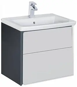 Тумба под умывальник подвесная Roca Ronda 60 белый/антрацит ZRU9302963 Тумба под умывальник подвесная Roca Ronda 60 белый/антрацит ZRU9302963, 1
