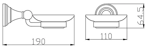 Мыльница Rav Slezak Morava retro бронза MKA0300SM