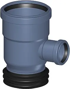 Тройник-восстановитель раструба внутренний бесшумный D=110x110мм Угол 87° Poloplast POLO-KAL NG P1944 Тройник-восстановитель раструба внутренний бесшумный D=110x110мм Угол 87° Poloplast POLO-KAL NG P1944, 1