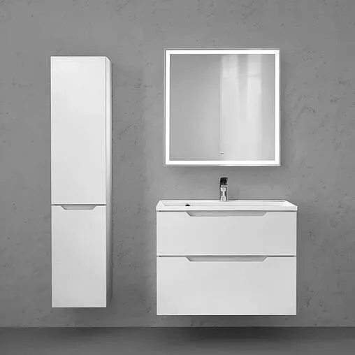 Тумба-умывальник подвесная Raval Wector 80 белый Wct.01.80/P/W/MD+4627173210188