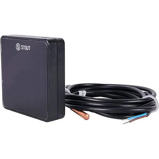 Беспроводной датчик температуры пола Stout C-8f черный STE-0101-008008