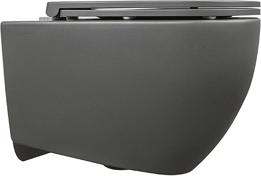 Унитаз подвесной безободковый ISVEA Infinity антрацит 10NF02001SV-2C