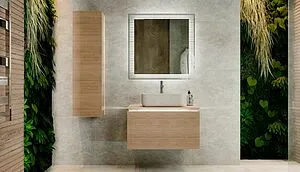 Шкаф-пенал подвесной Jorno Karat 33 бук Kar.04.123/P/BuL Шкаф-пенал подвесной Jorno Karat 33 бук Kar.04.123/P/BuL, 5