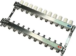 Группа коллекторная без расходомеров 11 отводов 1&quot;в/в x ¾&quot;ек Uni-fitt OPTIMAL 451B4311.RU, 5